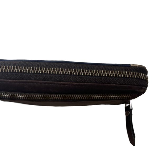 Fossil Blue Dawson Zip Wallet - Picture 3 of 9